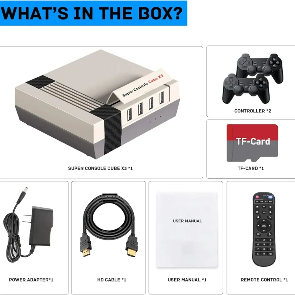 Super Console Cube X3 Retro Game -Gray